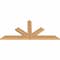 Ekena Millwork Saratoga Timber Gable Bracket, Western Red Cedar, 48"W x 22"H x 1 1/2"D x 3 1/2"F, 11/12 Pitch GBW048X22X0204SAR00SWR - alternate 4